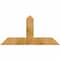 Ekena Millwork Portland Rough Sawn Timber Gable Bracket, Western Red Cedar, 48"W x 24"H x 2"D x 6"F, 12/12 Pitch GBW048X24X0206POR00RWR - alternate 1